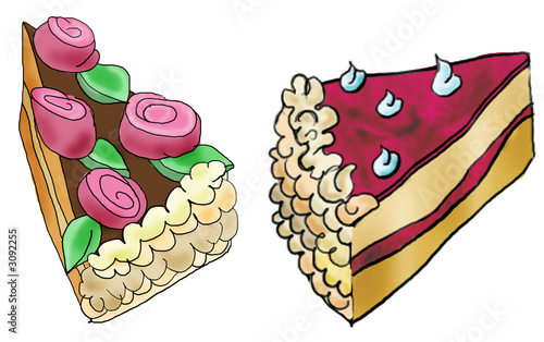 Photo: pieces of a cake pieces of a cake