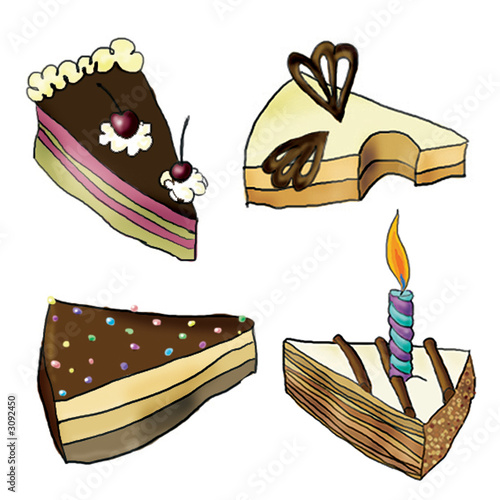 Photo: pieces of a cake pieces of a cake