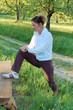 stretching