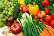 close-up of fresh vegetables and fruits close-up of fresh vegetables and fruits