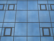 blue glass construction