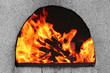 stove with flame