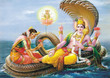 indian god bhagwan vishnu with laxmi mata indian god bhagwan vishnu with laxmi mata