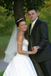 newly-married couple