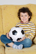 adorable boy with a ball