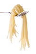 spaghetti knot on fork