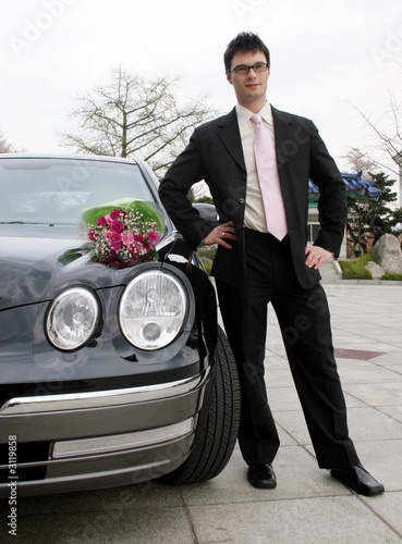 man waiting for his date