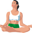 jeune femme faisant du yoga