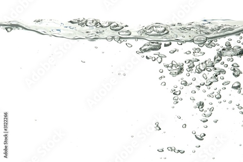 Photo: water isolated on white background water isolated on white background