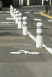 marquage au sol, piste cyclable,  mobilier urbain