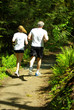 joggers  on gravel path
