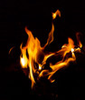 fire in the dark