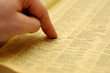 phone book and a hand phone book and a hand
