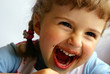Foto: beautiful four year old with chocolate beautiful four year old with chocolate