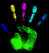 all spectrum of shades in your hands