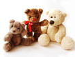three teddy-bears