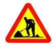 roadworks traffic sign