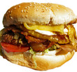 hamburger with the lot