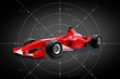 red formula one car in black background red formula one car in black background