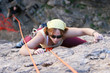 rock climbing girl