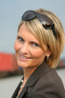 business frau auf reise