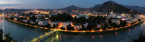 salzburg panorama - abend salzburg panorama - abend