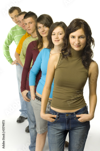 Photo: group of teenagers group of teenagers