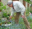 retired gentleman digging the garden retired gentleman digging the garden