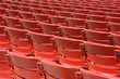 red plastic seats, rear