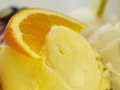 eiscreme mit früchten