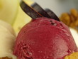 eiscreme mit früchten