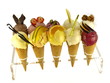eiscreme mit früchten eiscreme mit früchten