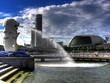 singapore - merlion & esplanades