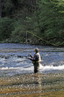 fisher in river