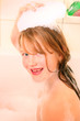 child in bath