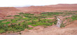 moroccan fortress in a desert oasis, ait benhaddou ksar, ouarzaz