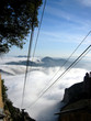 on top of the clouds - cable car experience at mon