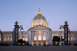 civic center at dusk
