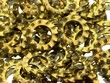 rondelles éventail bichromatées sur un miroir