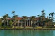 mansion with palms