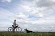 woman with dog
