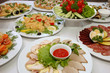 some appetizing food at banquet table some appetizing food at banquet table
