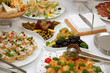 some appetizing food at banquet table some appetizing food at banquet table