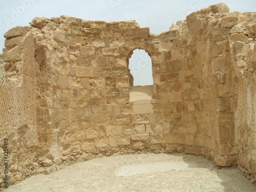 window in ruin/ancient building in caesarea/israel window in ruin/ancient building in caesarea/israel