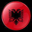 albania flag button