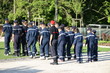 pompiers en formation pompiers en formation