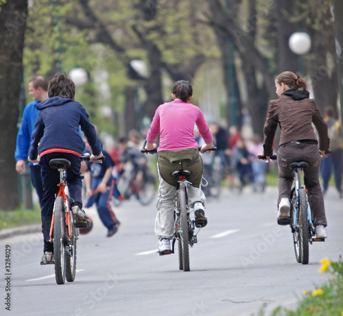 friendship on bicycle