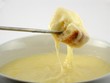 Photo: cheese fondue with fork from left cheese fondue with fork from left