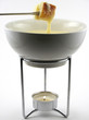 cheese fondue in pot
