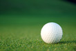 golf ball on the green
